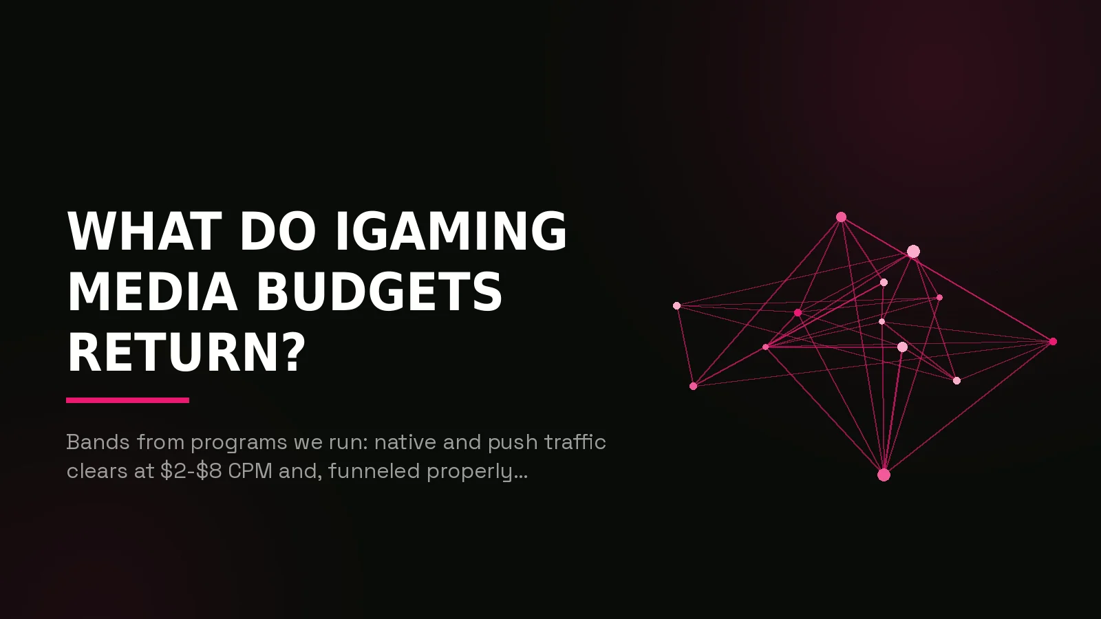 igaming media buying agency: network reach illustration