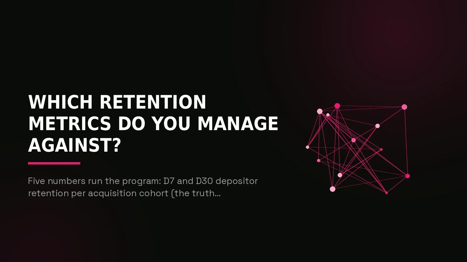 igaming retention marketing agency: network reach illustration