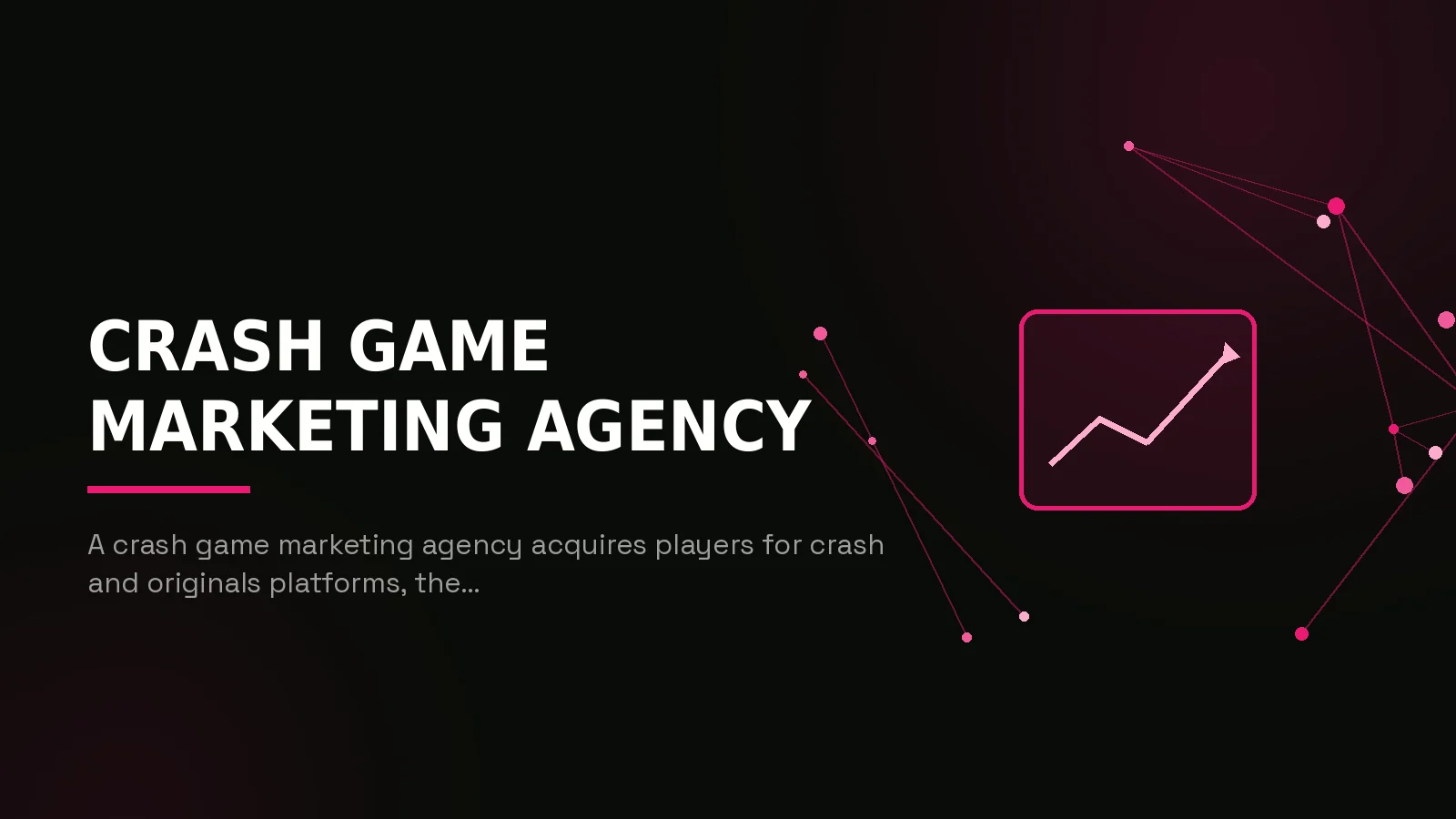 crash game marketing agency: hero illustration