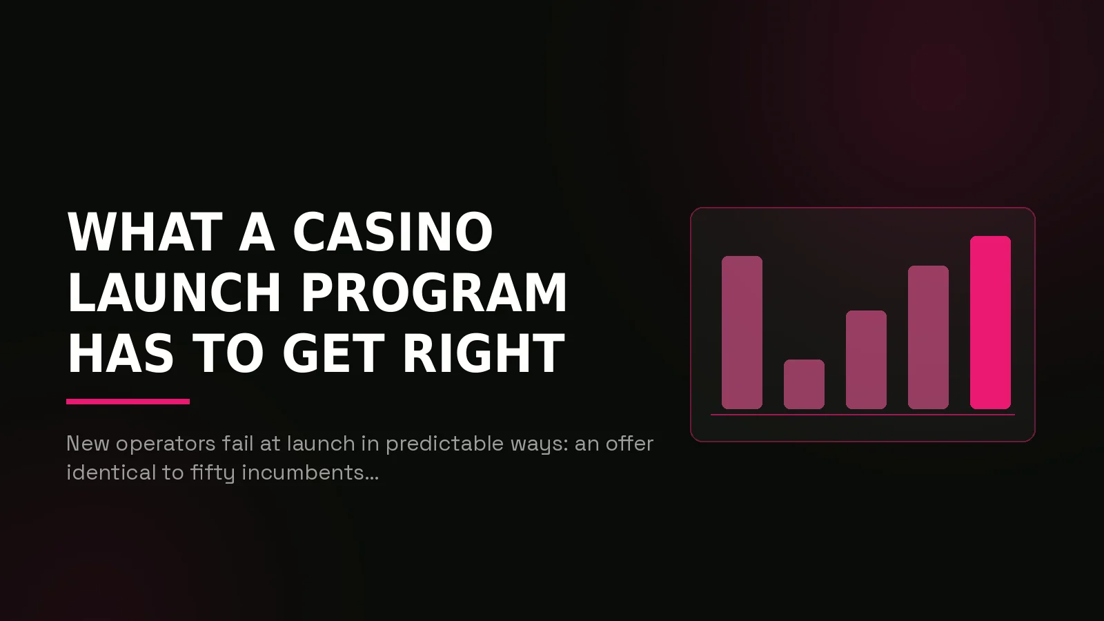 crypto casino launch marketing: why-us stat panel illustration