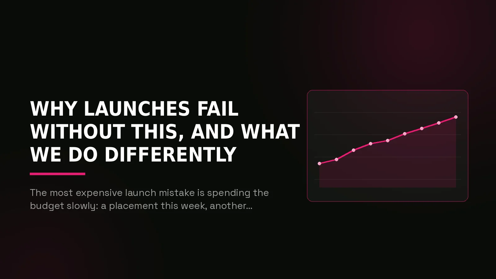 crypto casino launch marketing: results dashboard illustration