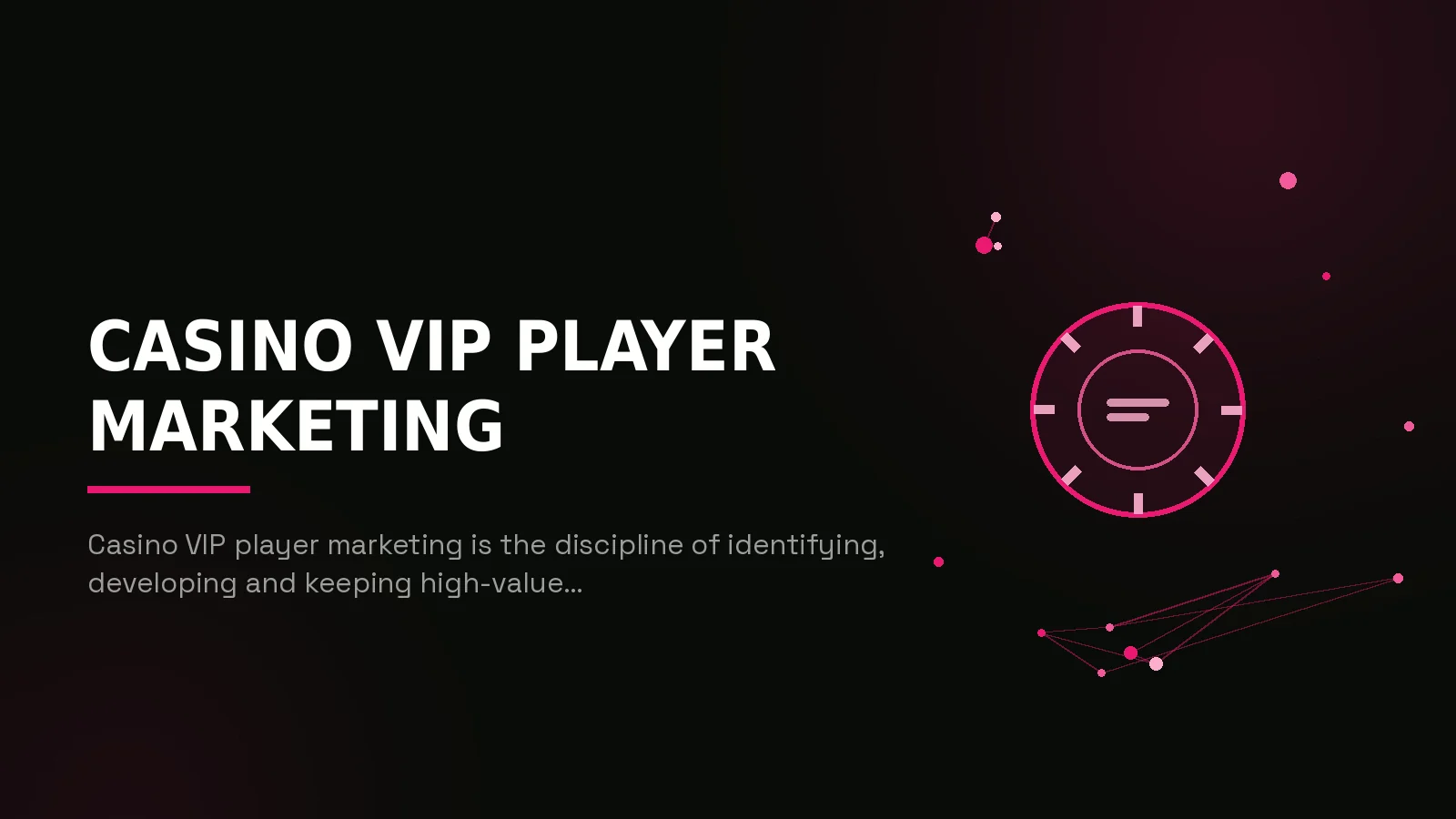 casino vip player marketing: hero illustration
