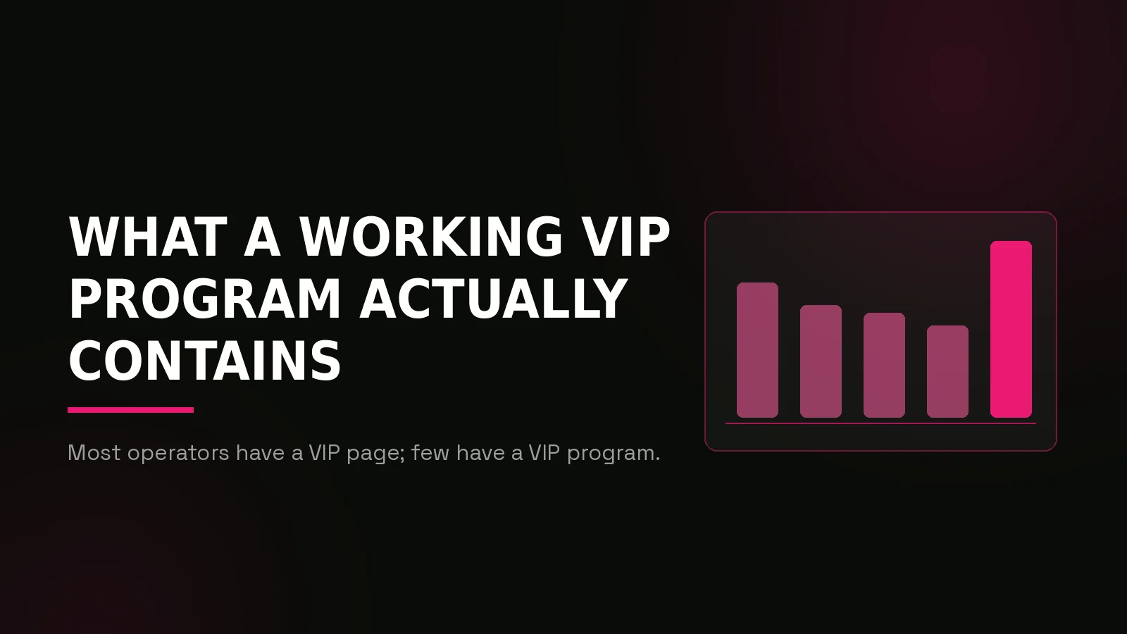 casino vip player marketing: why-us stat panel illustration