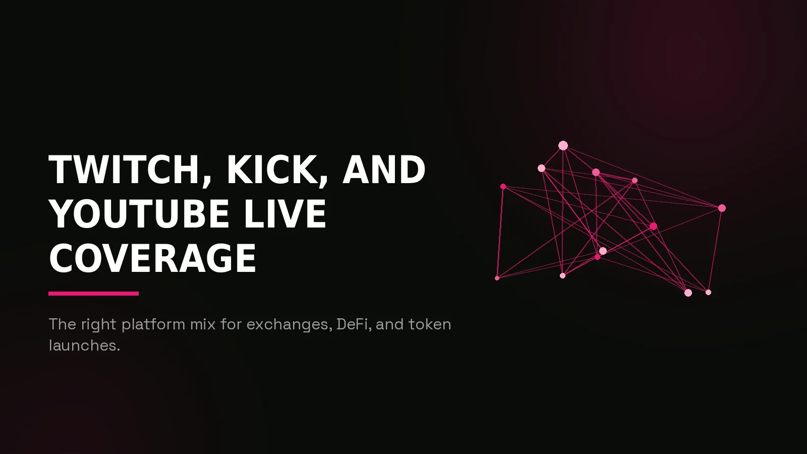 crypto streamer marketing agency: network reach illustration