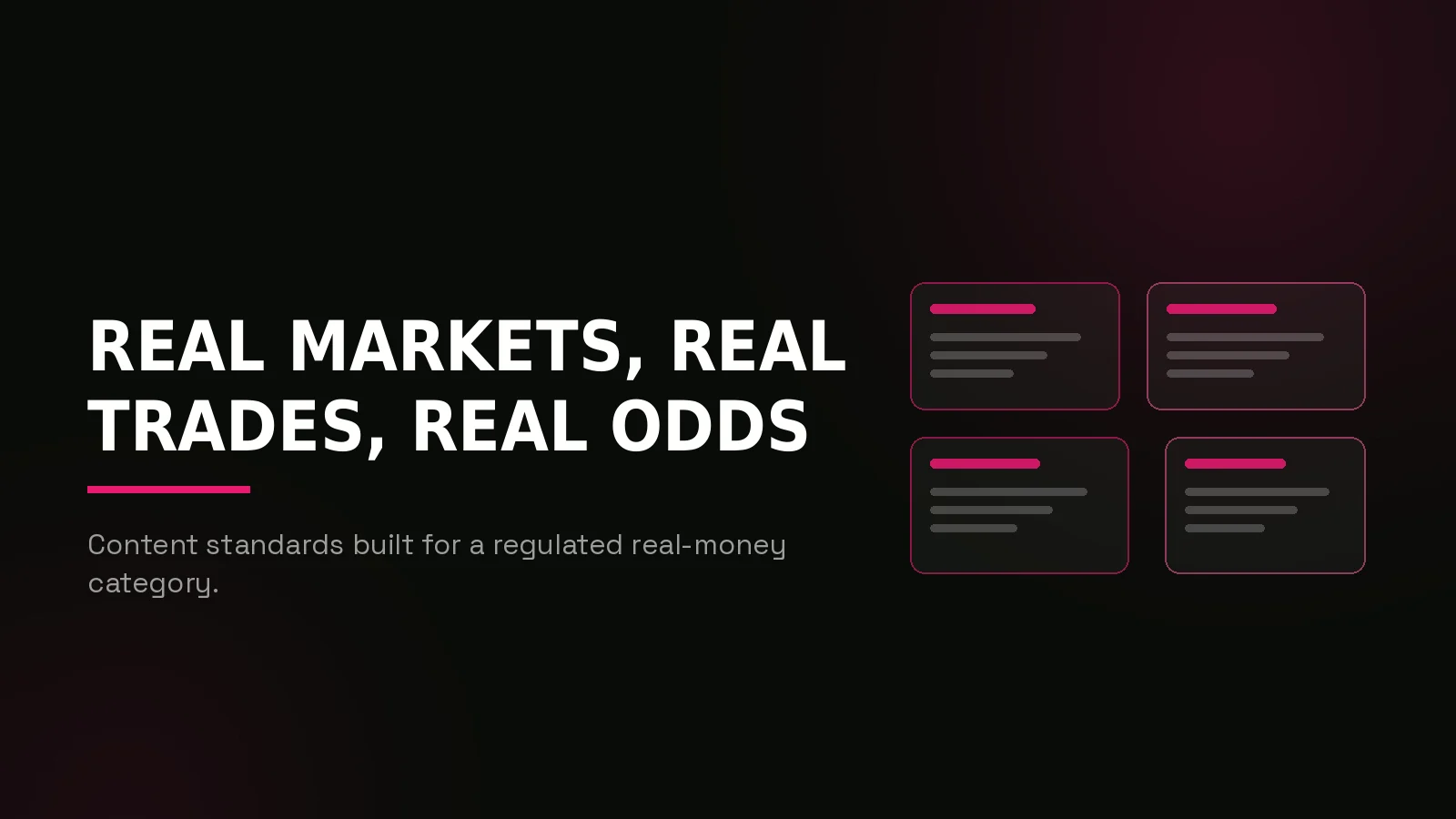 prediction market clipping agency: recap composition illustration
