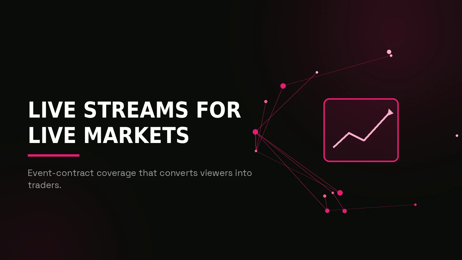 prediction market streamer marketing agency: hero illustration