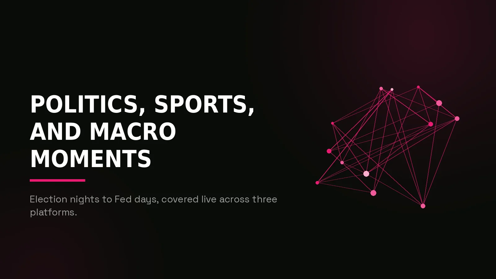 prediction market streamer marketing agency: network reach illustration