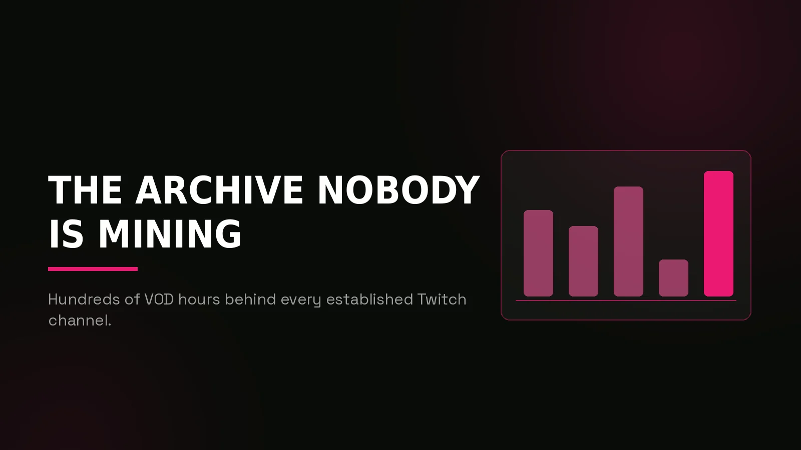twitch clipping agency: why-us stat panel illustration