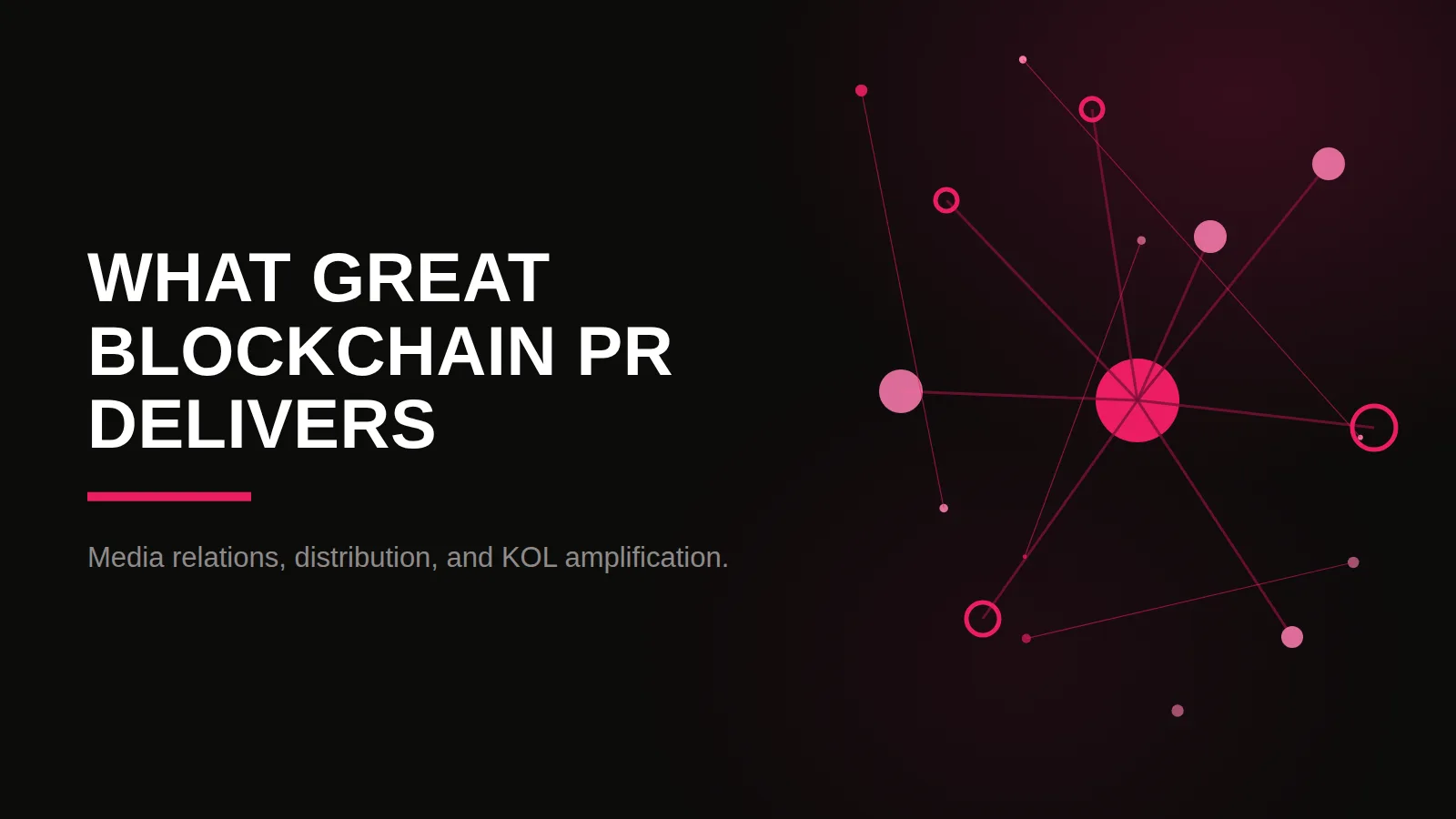 best blockchain pr agencies 2026: network reach illustration