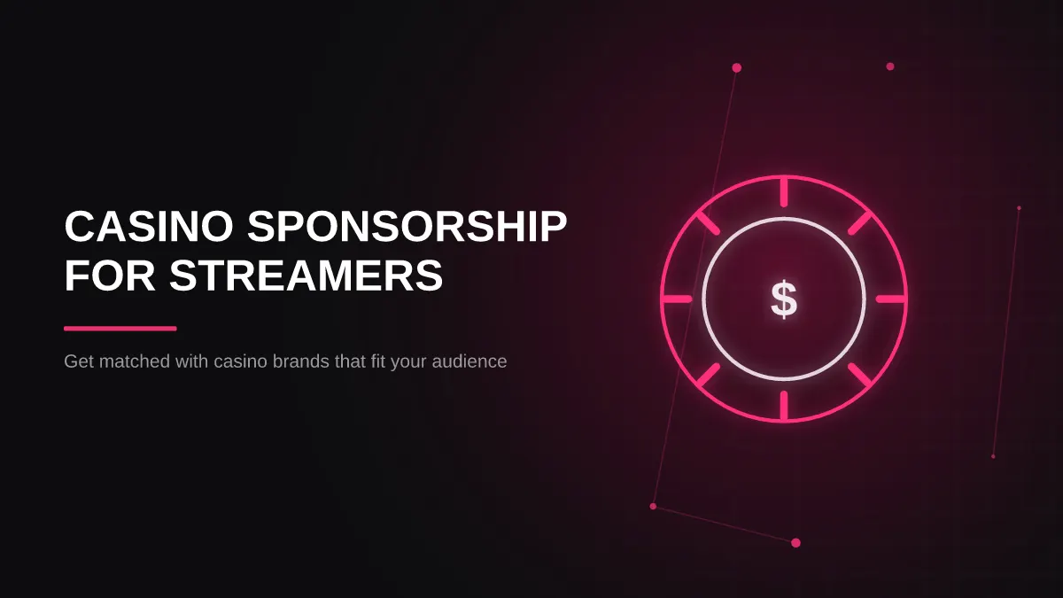 casino sponsorship for streamers: hero illustration