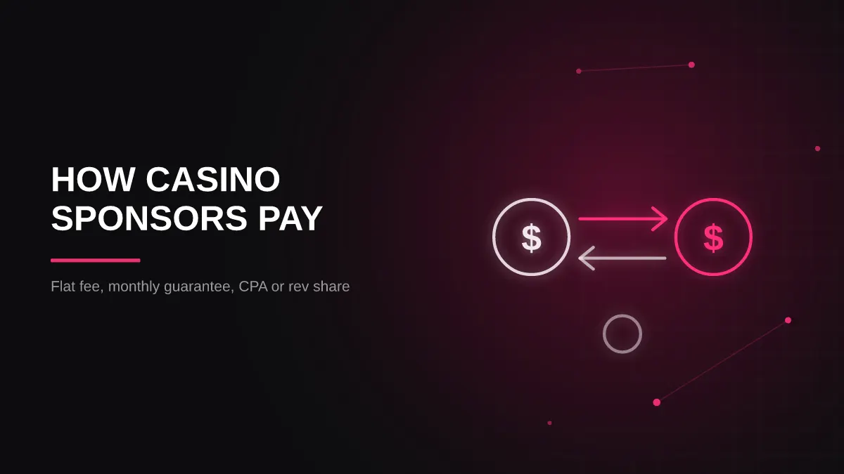 casino sponsorship for streamers: payment models illustration