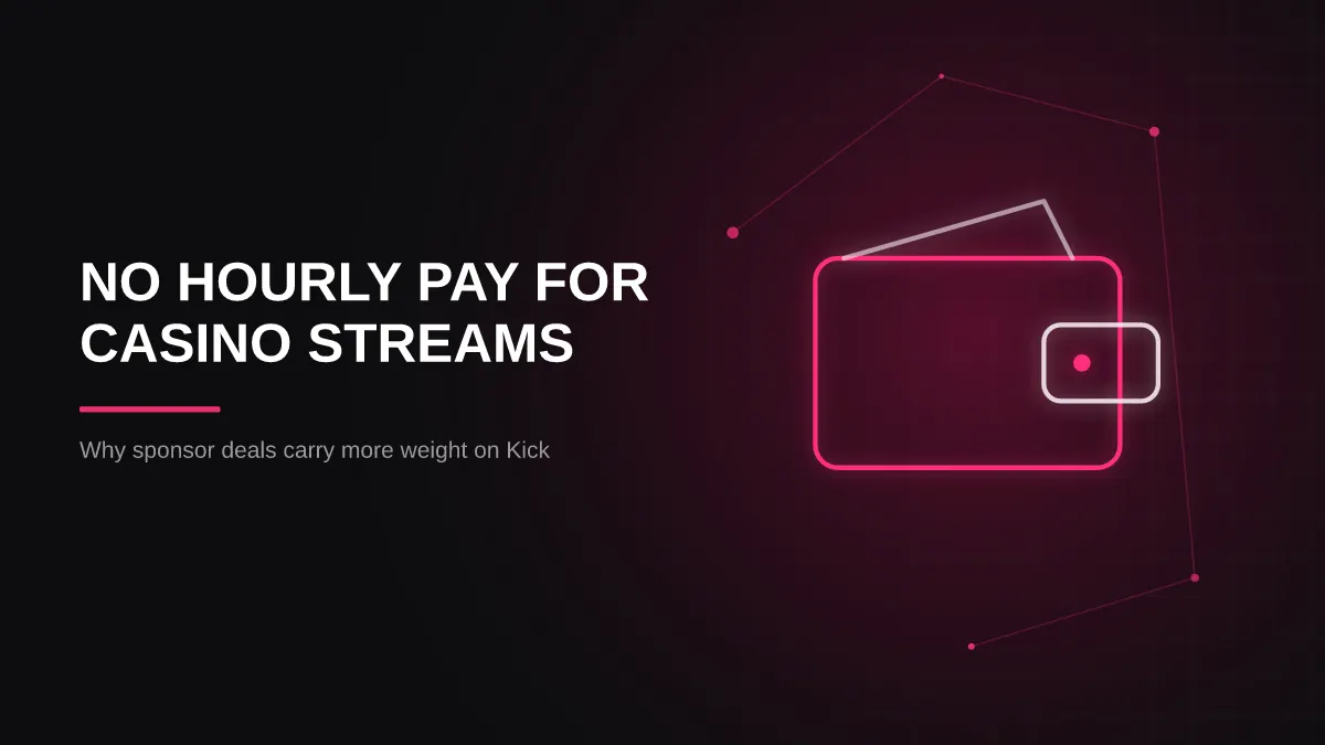 kick casino sponsorship: streamer income illustration