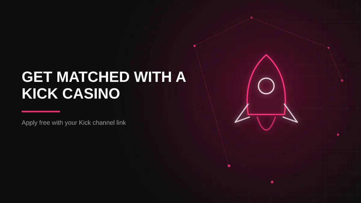 kick casino sponsorship: brand match launch illustration