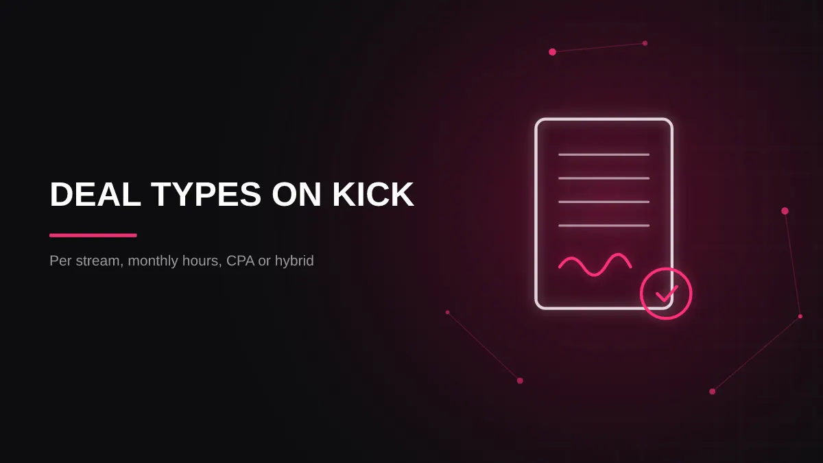 kick casino sponsorship: deal types table illustration