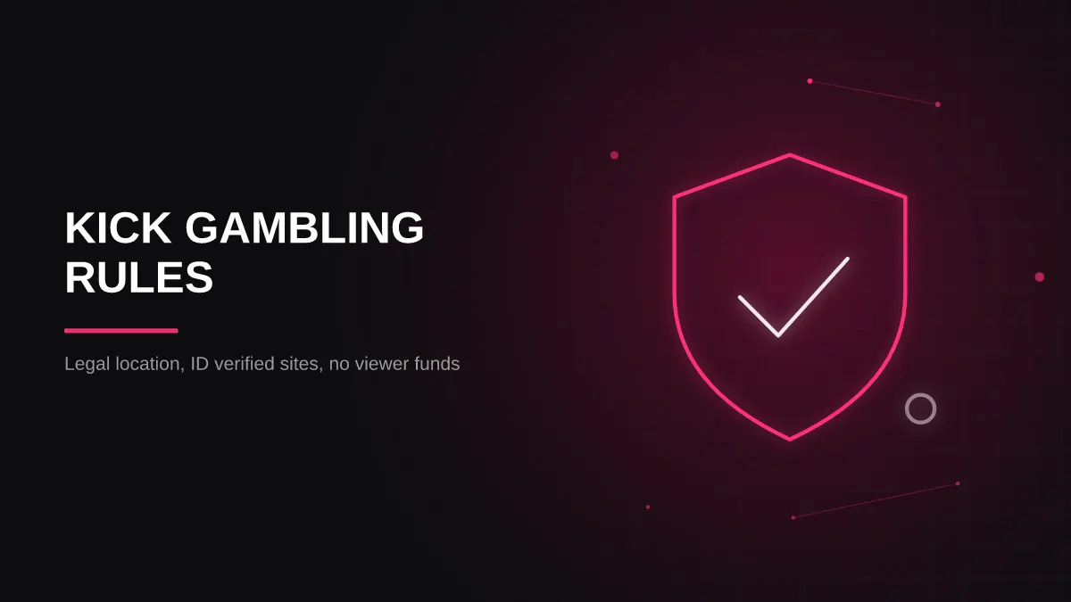 kick casino sponsorship: platform rules shield illustration