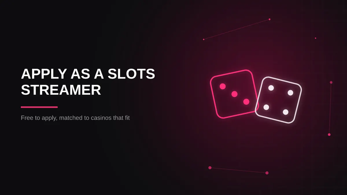 slots streamer sponsorship: application illustration