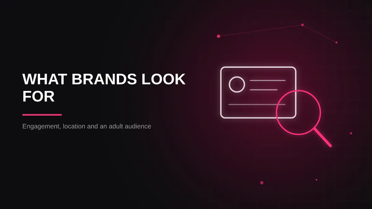 casino sponsorship for influencers: creator vetting magnifier illustration