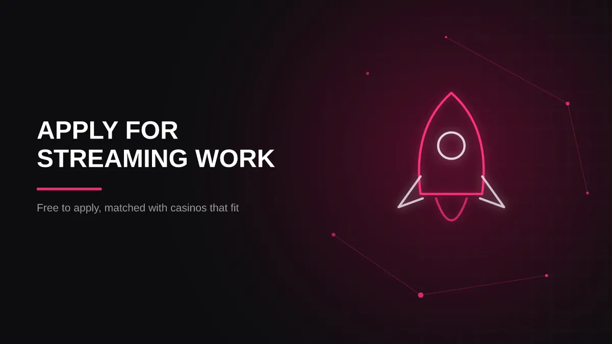casino streamer jobs: application steps illustration