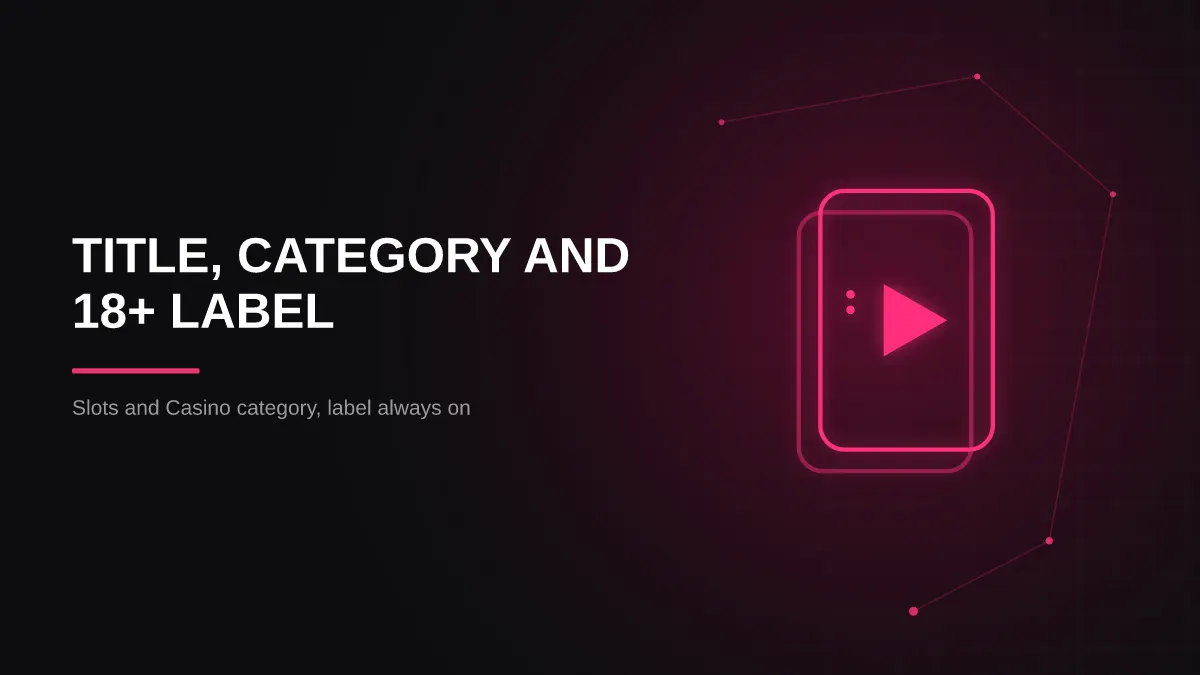 how to stream slots on kick: stream info and labels illustration