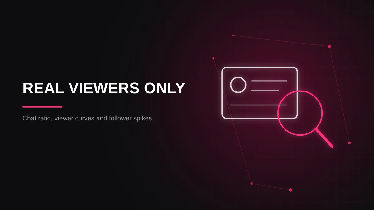 casino sponsorship requirements: how sponsors spot viewbots illustration