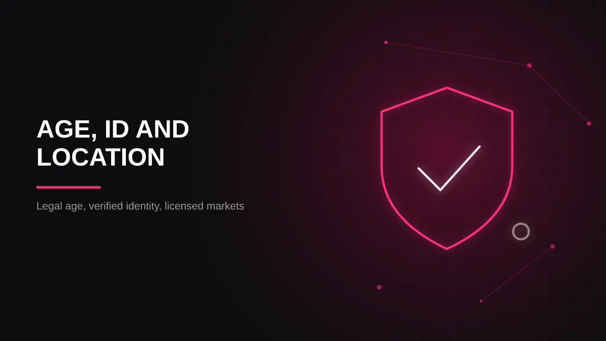 casino sponsorship requirements: age identity and location checks illustration