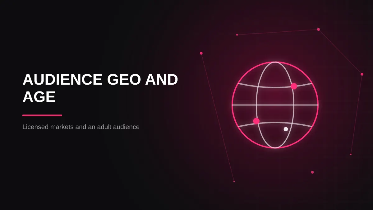 how to vet igaming influencers: audience GEO and age panel illustration