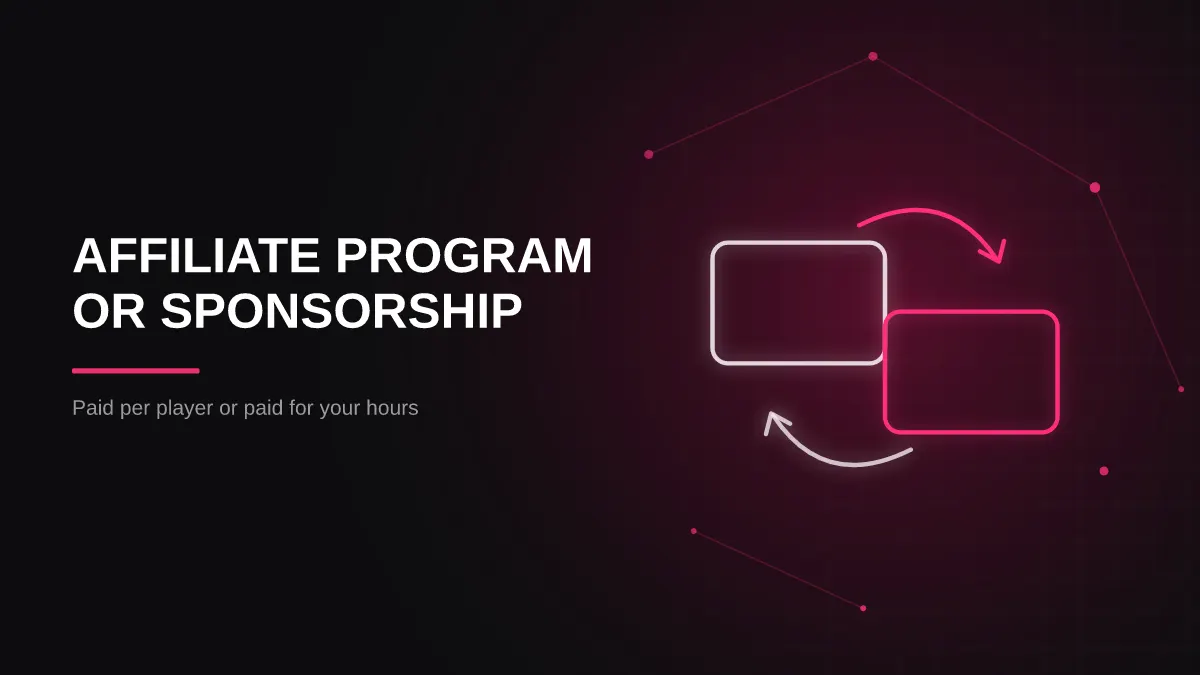 casino affiliate program for streamers: affiliate versus sponsorship illustration