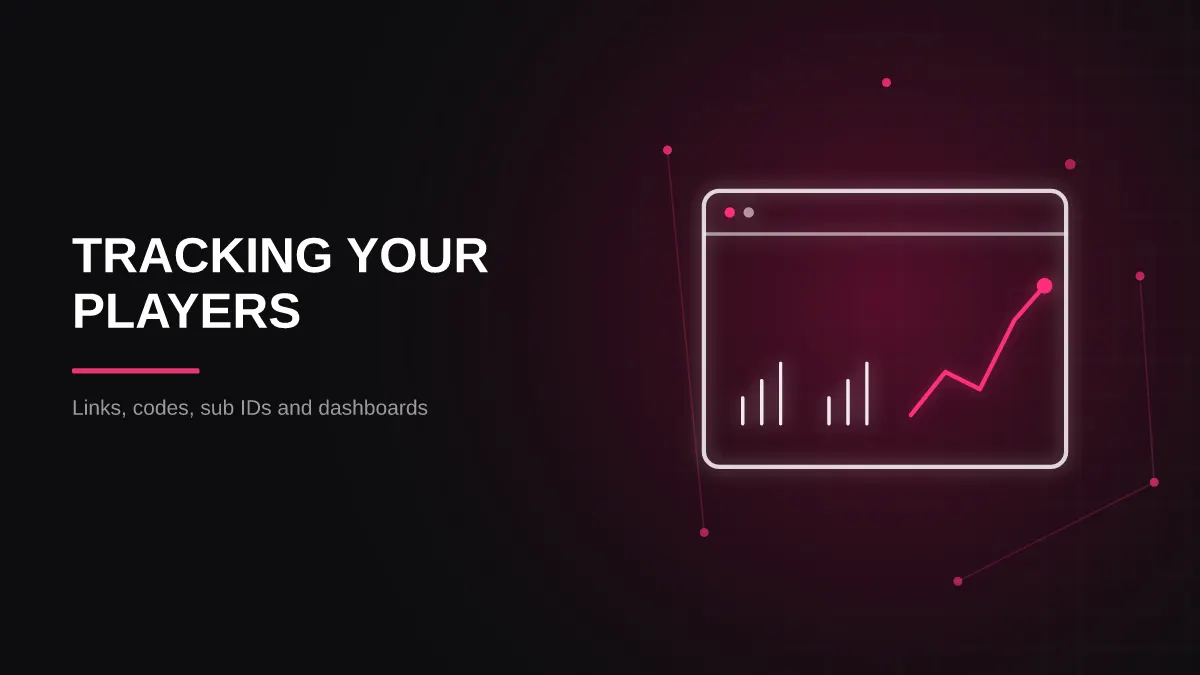 casino affiliate program for streamers: affiliate dashboard illustration