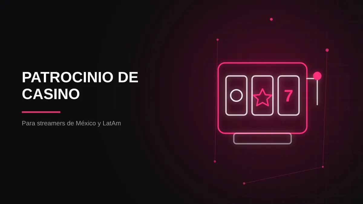 patrocinio de casino para streamers: ilustración principal