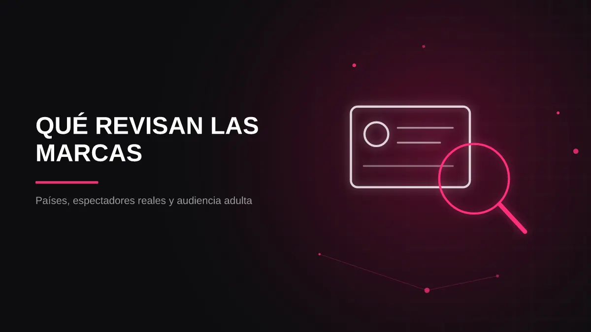 patrocinio de casino para streamers: ilustración de lo que revisan las marcas