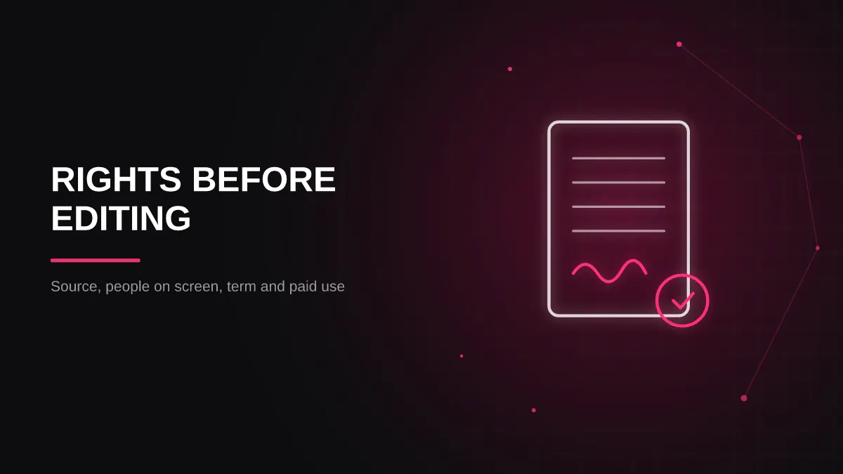 clipping vs ugc for igaming: rights checklist panel illustration