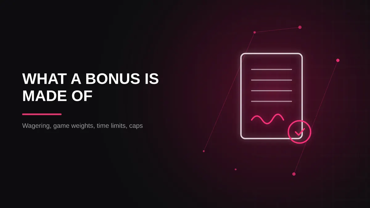 how creators should explain casino bonuses: bonus terms panel illustration