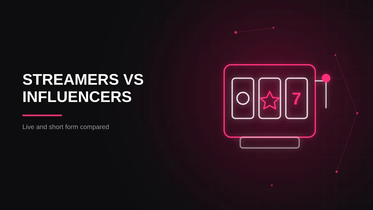 Casino Streamers vs Influencers: How to Choose for Your Brand