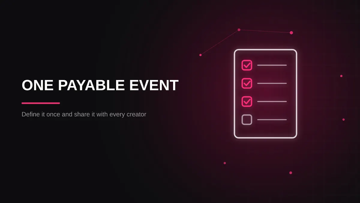 igaming influencer attribution: event dictionary panel illustration