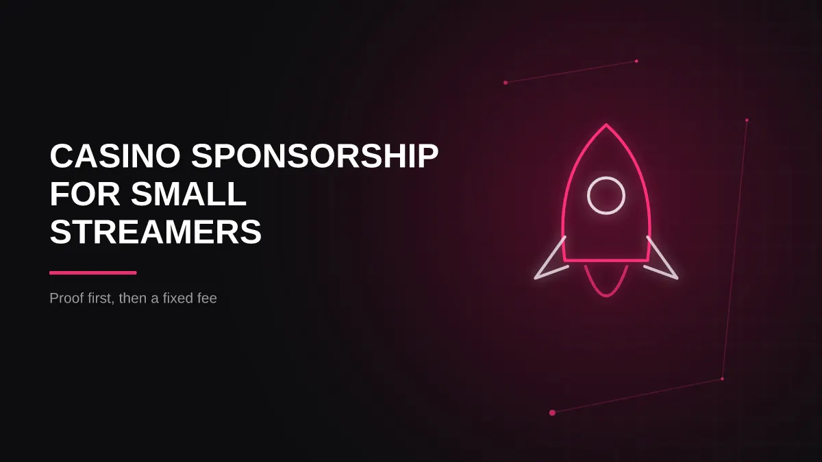 casino sponsorship for small streamers: hero illustration