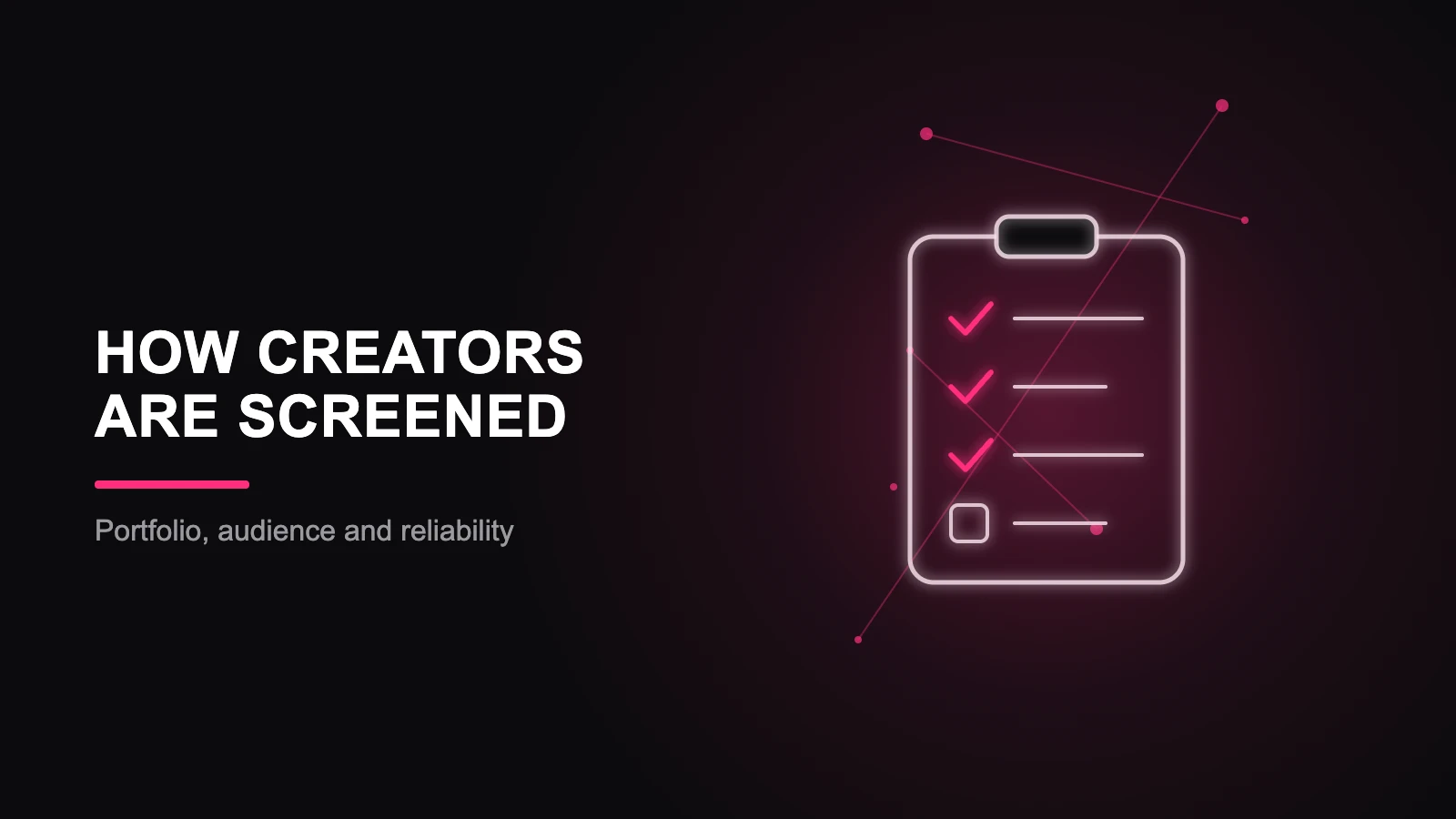 ugc creator sourcing, LuvKaizen process timeline illustration