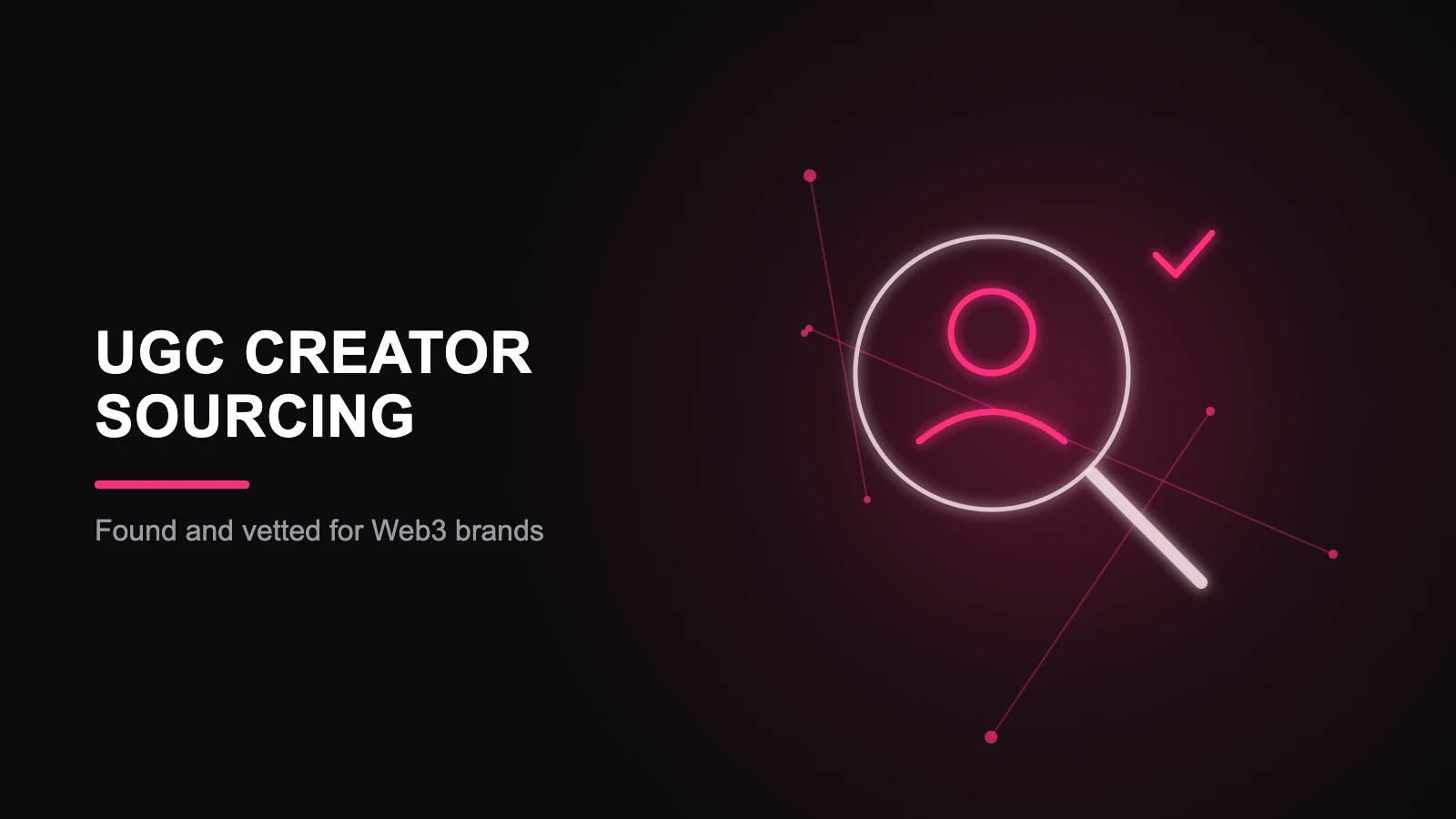 ugc creator sourcing, LuvKaizen branded hero illustration