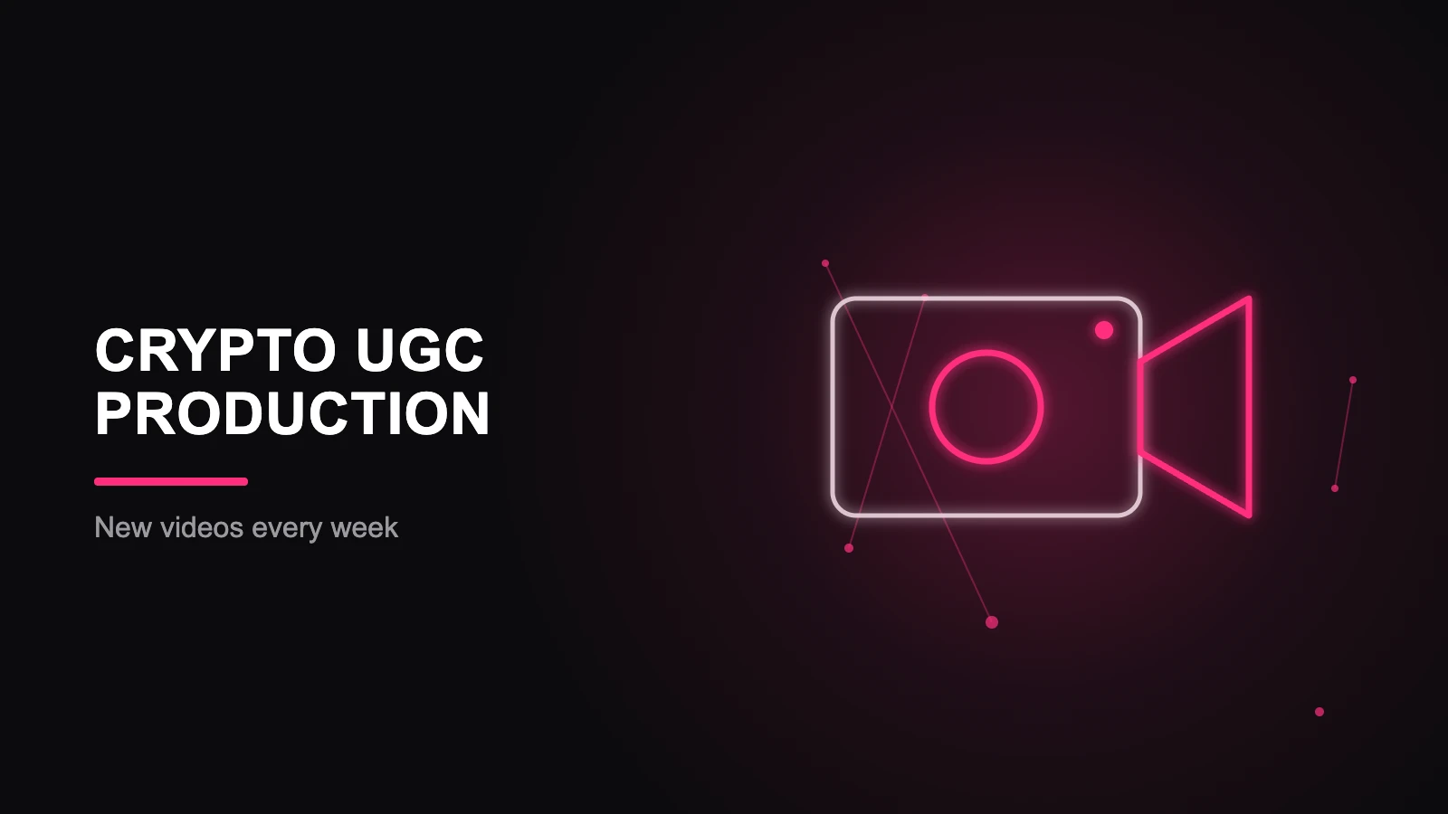 crypto ugc content production, LuvKaizen branded hero illustration