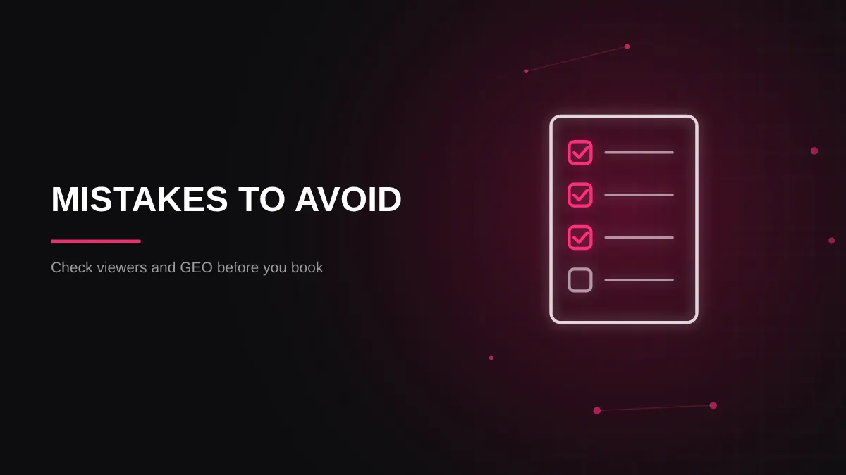 gambling influencer marketing UK: mistakes checklist