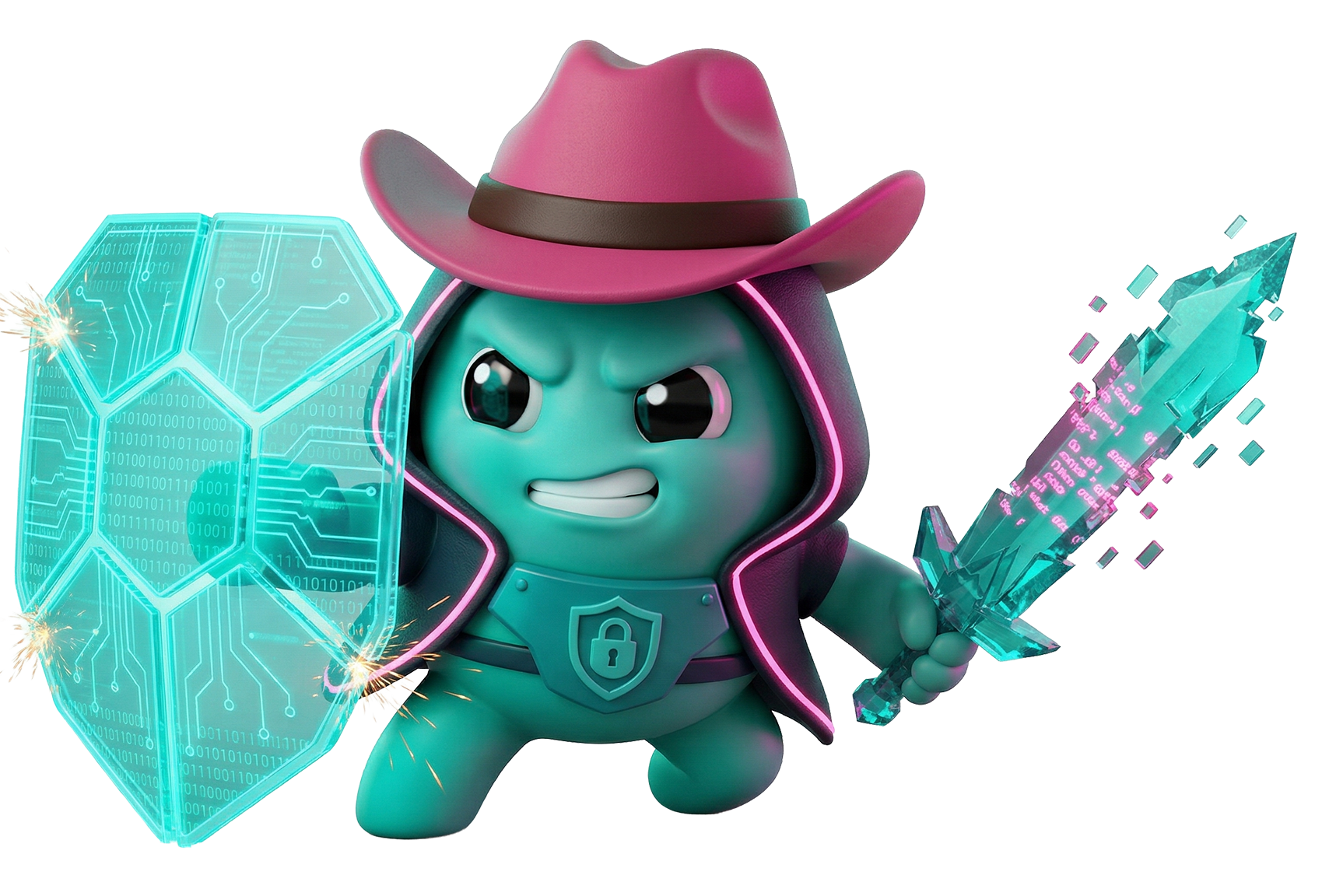 Clicky - AI Cowboys Cybersecurity Hero