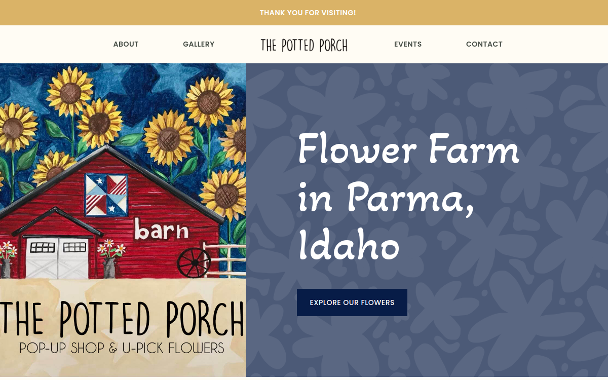 The Potted Porch website
