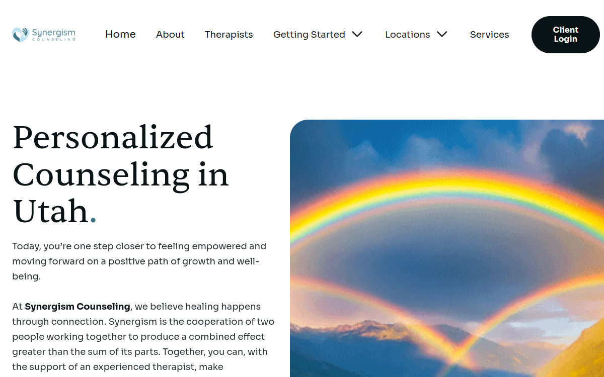 Synergism Counseling website