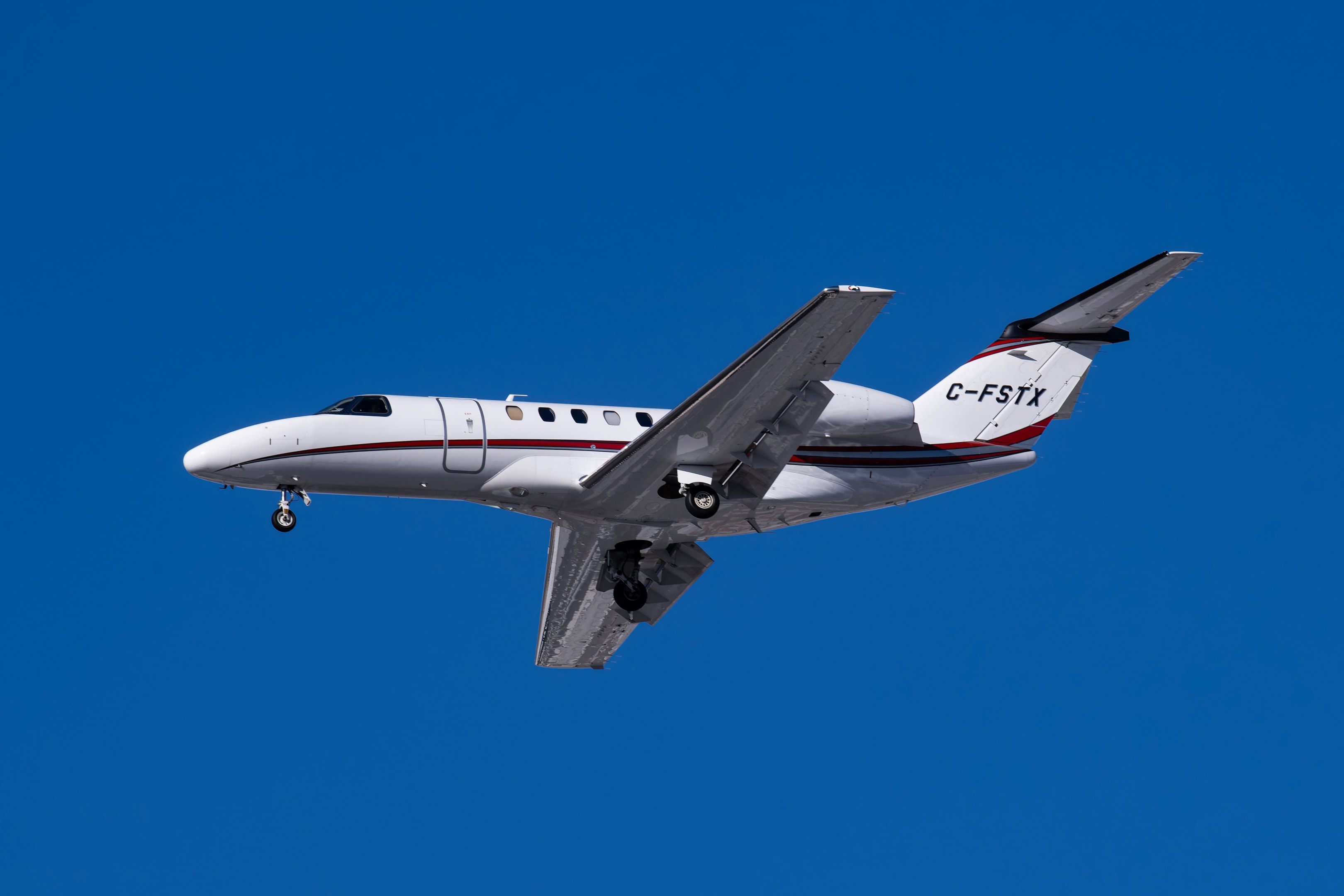 Harry Reid Airport Las Vegas, NV USA..Private Cessna C525C C-FSTX