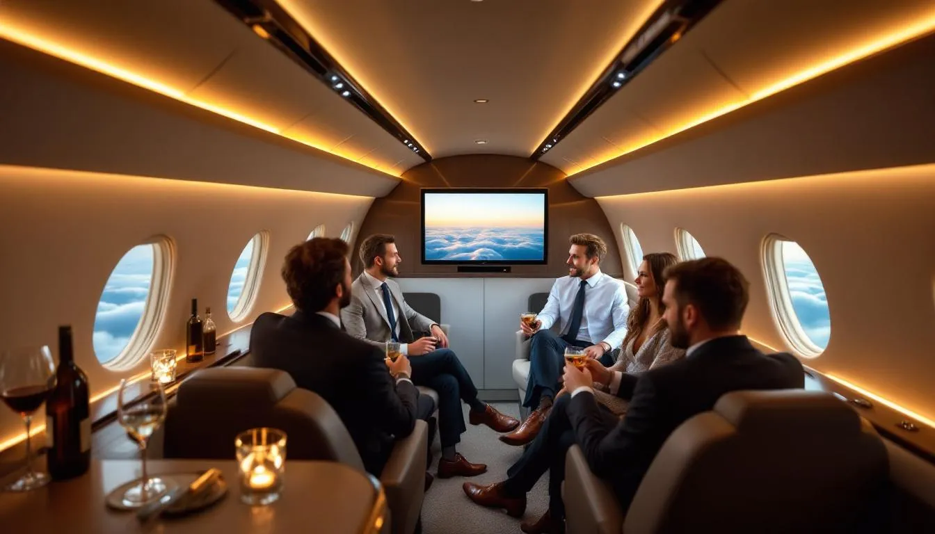 A sleek private jet is parked on the tarmac, showcasing the diverse fleet available for chartering through airx, a company dedicated to providing exceptional private aviation experiences. The image captures the essence of luxury travel, highlighting the aircraft's modern design and the promise of a great flying experience tailored to the needs of individuals and families.