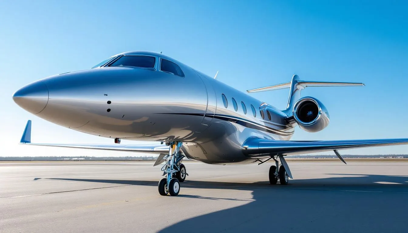 An image of a Gulfstream G700, showcasing its sleek design and luxurious aircraft features, representing one of the best private jets in the world. The aircraft emphasizes spacious cabin comfort and advanced entertainment systems, making it ideal for discerning travelers seeking unparalleled luxury in private aviation.
