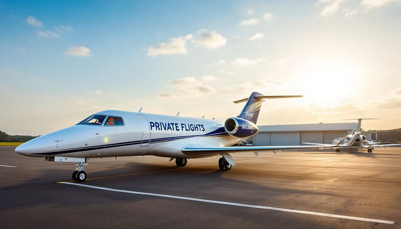 A person is booking a private jet charter for a trip to Marsh Harbour, surrounded by images of stunning beaches and crystal clear waters. The scene captures the luxury and convenience of private flights, emphasizing the unforgettable getaway to the Abaco Islands.