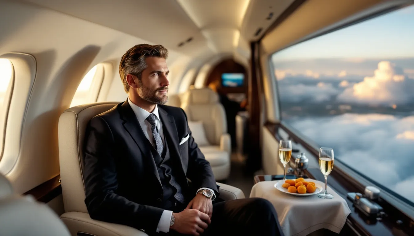 A luxurious private jet is soaring through the sky on its way to Cancun, showcasing the ultimate in private jet travel. Passengers can expect personalized service and in-flight catering as they prepare to land at Cancun International Airport, ready to explore the vibrant culture and pristine beaches of this beautiful destination.