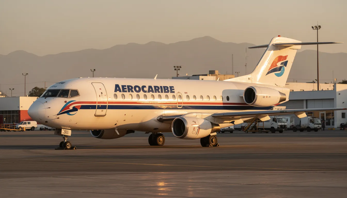 The image showcases an Aerocaribe aircraft parked at an airport, emphasizing the luxury and comfort of private charter flights in Costa Rica. With personalized service and a commitment to safety, Aerocaribe offers an excellent travel experience for passengers seeking convenient access to stunning destinations like the Osa Peninsula and Quepos.