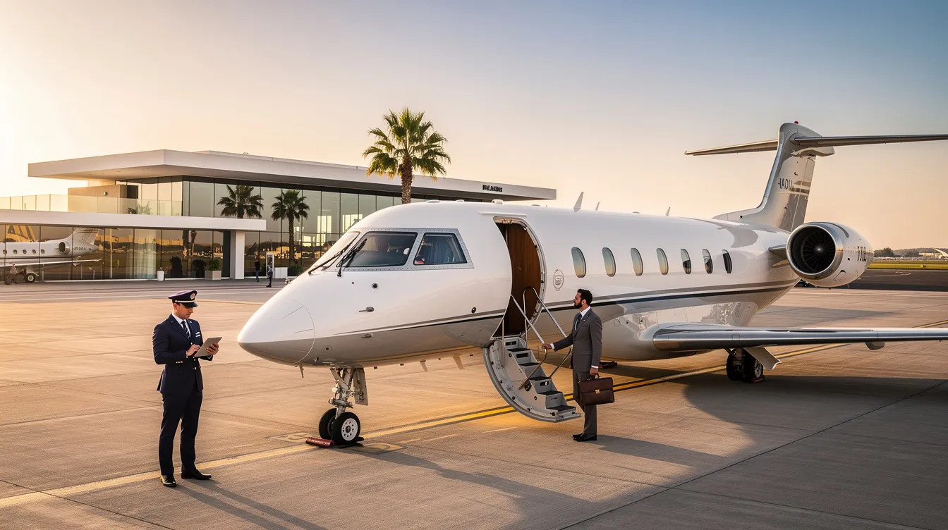 The image depicts a sleek Pilatus PC-12 aircraft, part of the PlaneSense fleet, showcasing the luxury and efficiency of private aviation. This represents the exceptional customer service and commitment to safety that the PlaneSense program is known for, highlighting the benefits of fractional aircraft ownership in the private aviation industry.