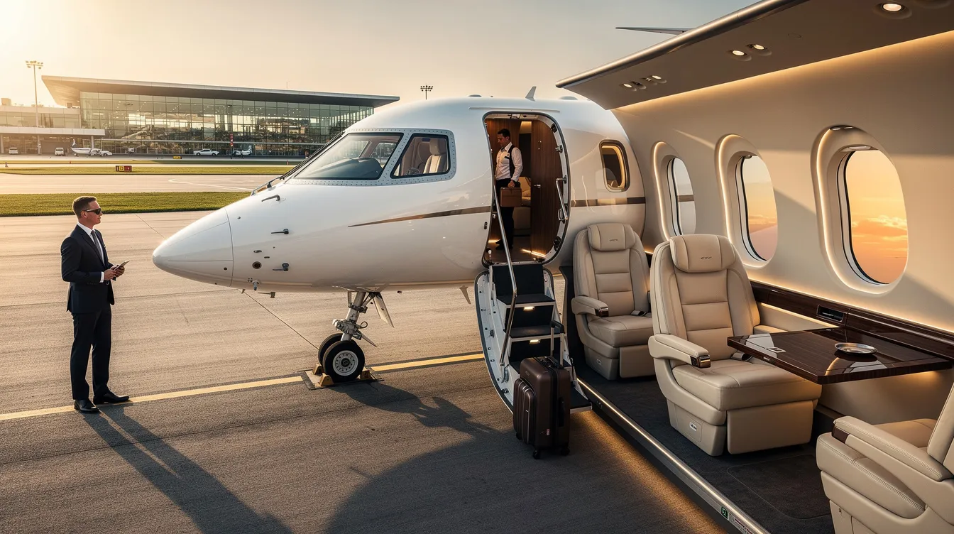 The image showcases a luxurious private aviation terminal in Jeddah, Saudi Arabia, featuring spacious lounges and attentive planning for wealthy individuals and diplomats. This facility, part of Saudia private aviation services, emphasizes genuine luxury and tailored experiences for its guests.